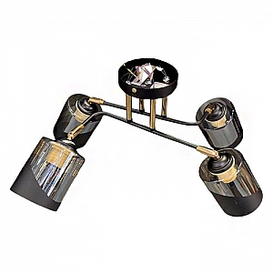 Светильник Айтин-Про НПБ 02-4*60-101 XA1564B/4 черный/золото. Изображение - 1