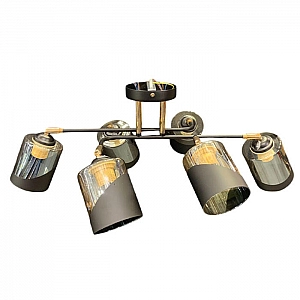 Светильник Айтин-Про НПБ 02-6*60-101 XA1564B/6 черный/золото. Изображение - 1