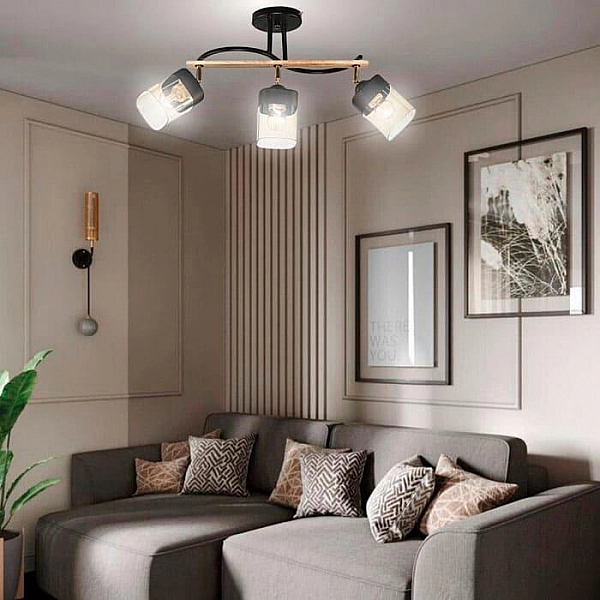 Светильник Айтин-Про НПБ 02-3*60-101 XA1644B/3 черный/золото