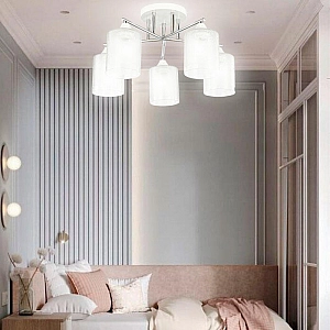 Светильник Айтин-Про НПБ 02-5*60-101 6196/5 белый/хром. Изображение - 1