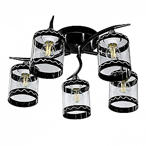 Светильник Айтин-Про НПБ 02-5*60-101 6268/5 черный/хром