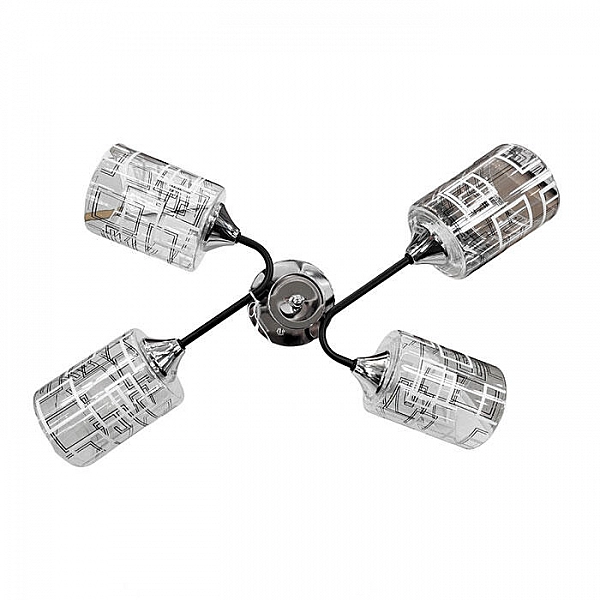 Светильник Айтин-Про НПБ 02-4*60-105 6262/4 хром/черный