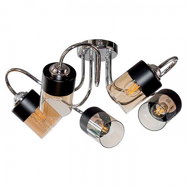 Светильник Айтин-Про НПБ 02-5*60-102 C1445/5A хром/черный