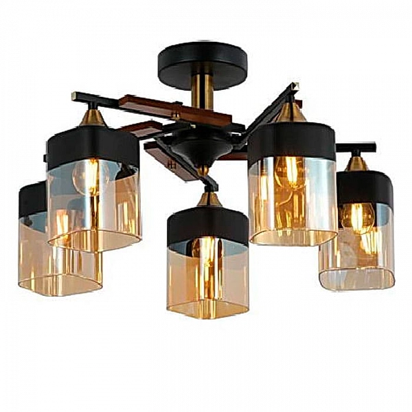 Светильник Айтин-Про НПБ 02-5*60-105 RH8185/5 черный/золото