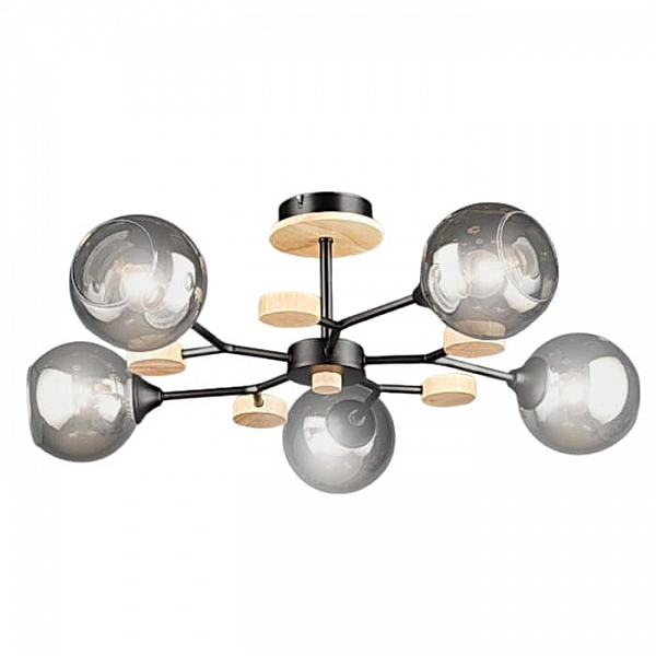 Светильник Айтин-Про НПБ 02-5*60-105 N6780/5 черный/дерево