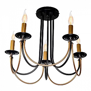 Светильник Айтин-Про НПБ 02-5*60-102 52294/5 золото/черный