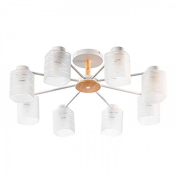 Светильник Айтин-Про НПБ 02-8*40-105 07547/8 белый/дерево