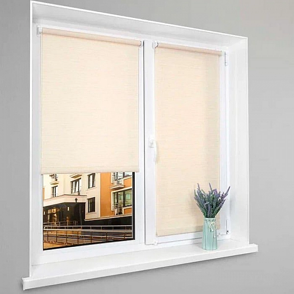 Рулонная штора Lm Decor Бэлла LM 65-03 85*160 см золотисто-белый
