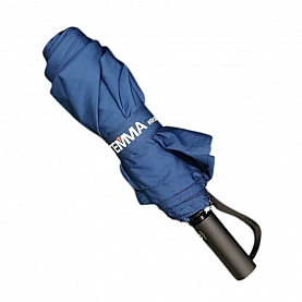 Зонт Monogramma Forest Windsor складной автоматический темно-синий с логотипом Гемма