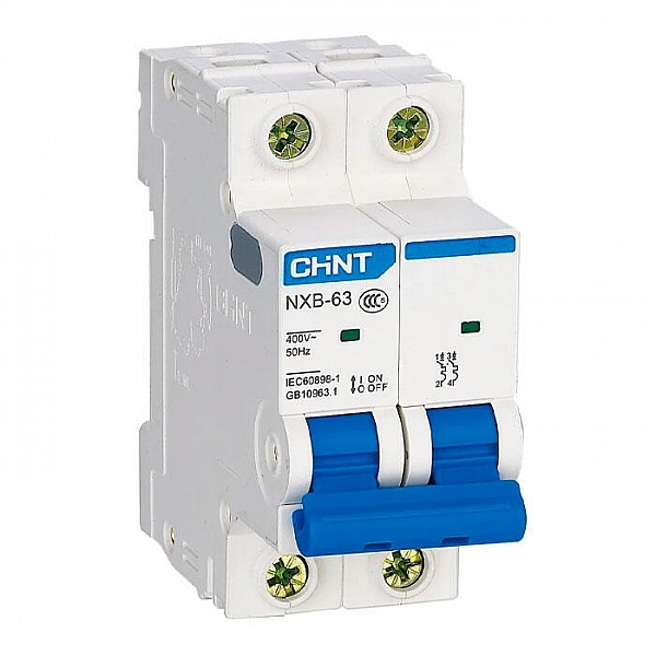 Автоматический выключатель Chint 814091 NXB-63 2P 10A 6кА C