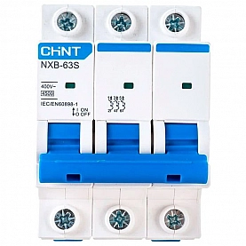 Автоматический выключатель Chint 296827 NXB-63S 3P 16А 4.5kA C. Изображение - 1
