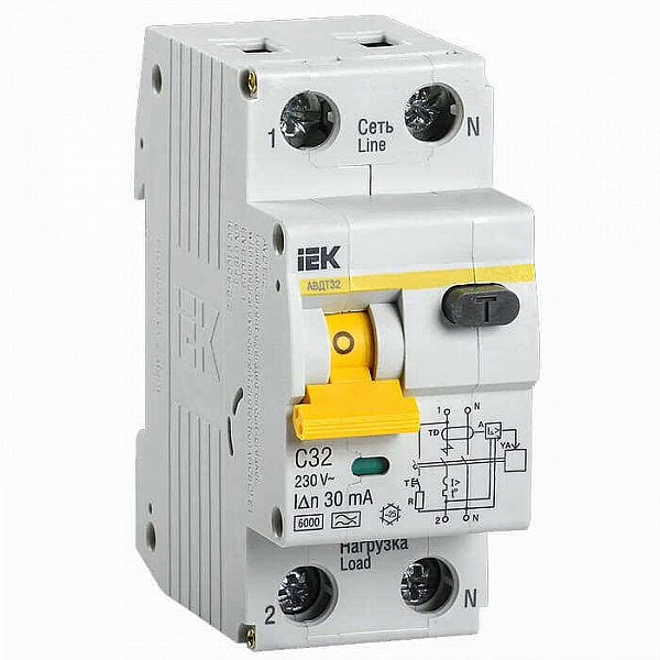 Дифференциальный автомат IEK АВДТ 32 C32 MAD22-5-032-C-30