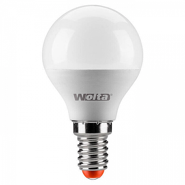 Лампа светодиодная Wolta 25W45GL10E14 10Вт 825 лм 6500К Е14 Шар