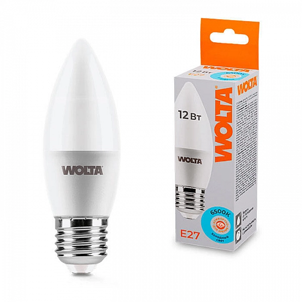 Лампа светодиодная Wolta 25WC12E27 12Вт 6500К E27