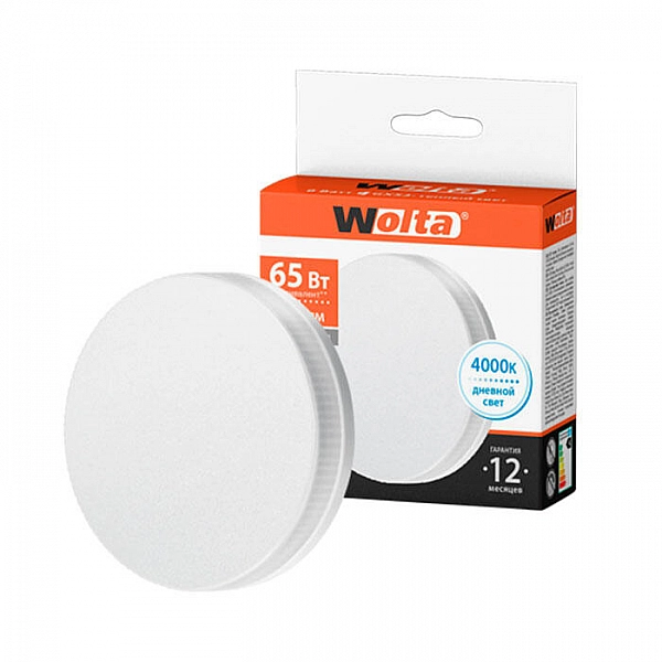 Лампа светодиодная Wolta 25S75R8GX53 GX53 8Вт 4000K