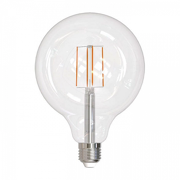 Лампа светодиодная Volpe UL-00009239 LED-G125-8W/3000K/E27/CL/SLF шар прозрачная