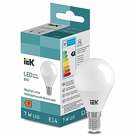 Лампа светодиодная IEK LL-I-G45-7-230-40-E14 Шар G45 7 Вт 600lm 4000K E14
