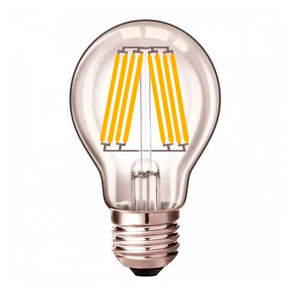 Лампа светодиодная Horizont LED-F A60 6W 3000К Е27 филамент