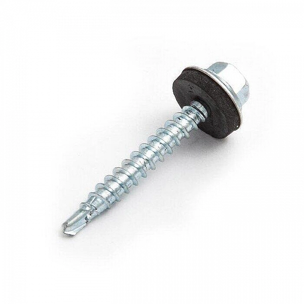 Саморез кровельный 5.5*19 мм ЕКТ B004408 сверло цинк с резиновой прокладкой 50 шт