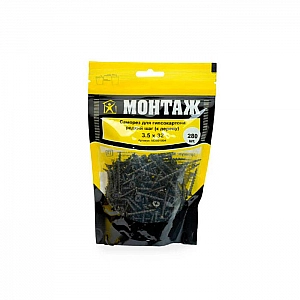 Саморез для гипсокартона 3.5*32 мм Монтаж редкий шаг к дереву фосфат 280 шт