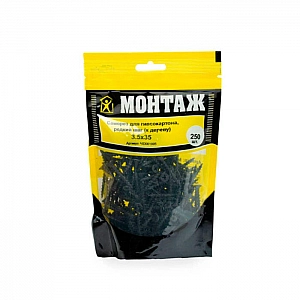 Саморез для гипсокартона 3.5*35 мм Монтаж редкий шаг к дереву фосфат 250 шт