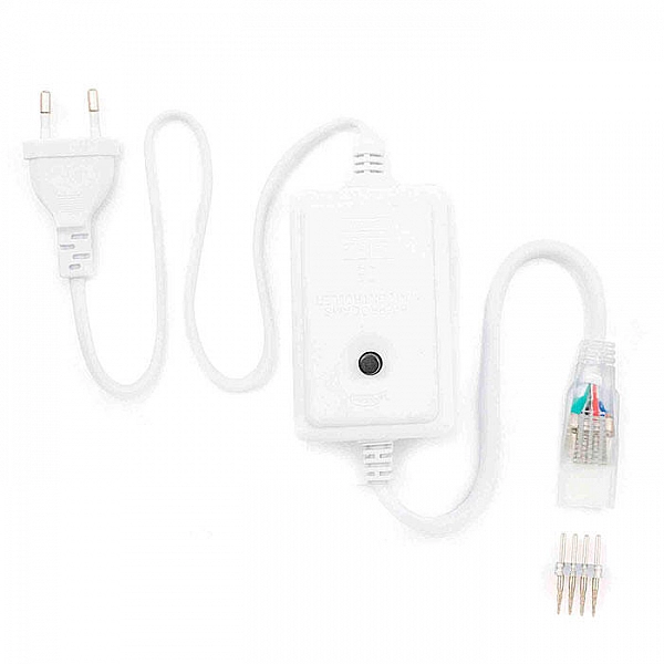 Шнур питания Apeyron Electrics 03-52 с однокнопочным контроллером для RGB светодиодной ленты 220В