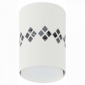 Светильник ЭРА OL10 LD GX53 WH D80 мм подсветка 1W настенно-потолочный спот белый