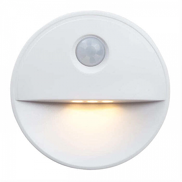 Светильник светодиодный Feron FN1221 41882 2LED 0.5W IP20 72*72*25 мм круг с датчиком движения 3 м белый