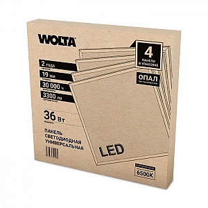 Панель светодиодная Wolta Опал ULPC36W60-04-02 универсальная 36Вт 6500К 3300Лм IP40. Изображение - 3