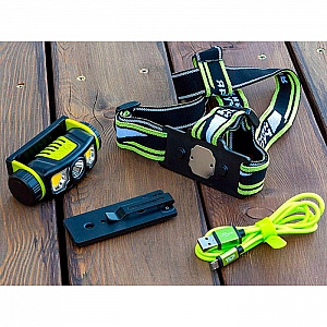 Фонарь налобный Яркий луч LH-400 Cobra PRO CREE сенсорное включение магнит. Изображение - 1