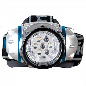 Фонарь налобный Camelion LED5310-7F3 7534 7LED 3 режима 3*R03 в комплекте металлик