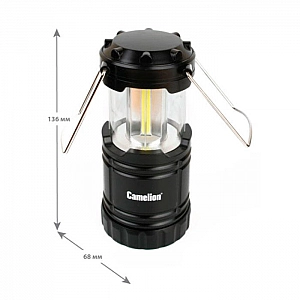Фонарь Camelion LED5632 13368 3*R03 для кемпинга черный. Изображение - 1