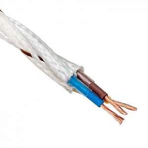 Кабель Electraline 3*1.0 силовой текстильный белый