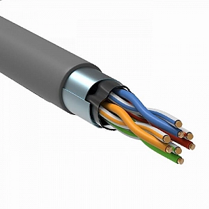Кабель ITK F/UTP кат.6 LC1-C604-311 4*2*23AWG solid PVC серый витая пара