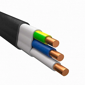 Кабель Автопровод ВВГ-Пнг(А)-LS 3*2.5 ок (N, PE) - 0.66 20 м негорючий с низким дымовыделением