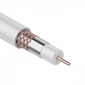 Кабель коаксиальный PROconnect 01-2206 RG-6U+Cu 75 Ом Cu/Al/Cu 48% белый
