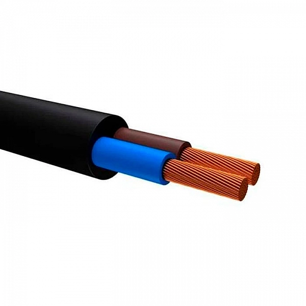 Провод ПВС-Т 2*1 черный