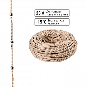 Провод TDM Electric SQ2801-0313 3*1.5 мм.кв бежевый 10 м. Изображение - 2