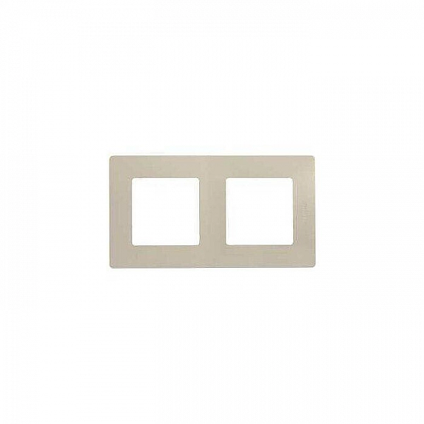 Рамка Legrand Etika 672512 2 поста слоновая кость