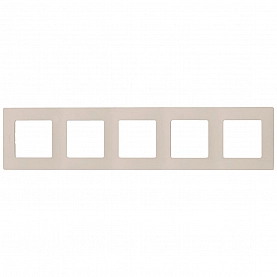 Рамка Legrand Etika 672515 5 постов слоновая кость