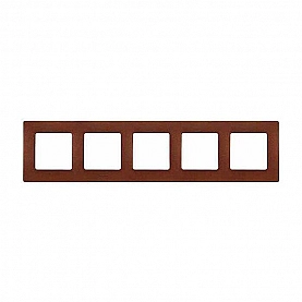 Рамка Legrand Etika 672575 5 постов какао