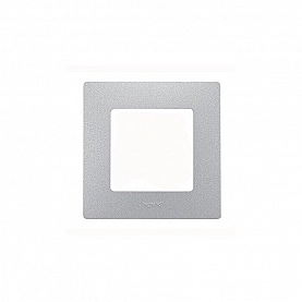 Рамка Legrand Etika 672551 1 пост алюминий