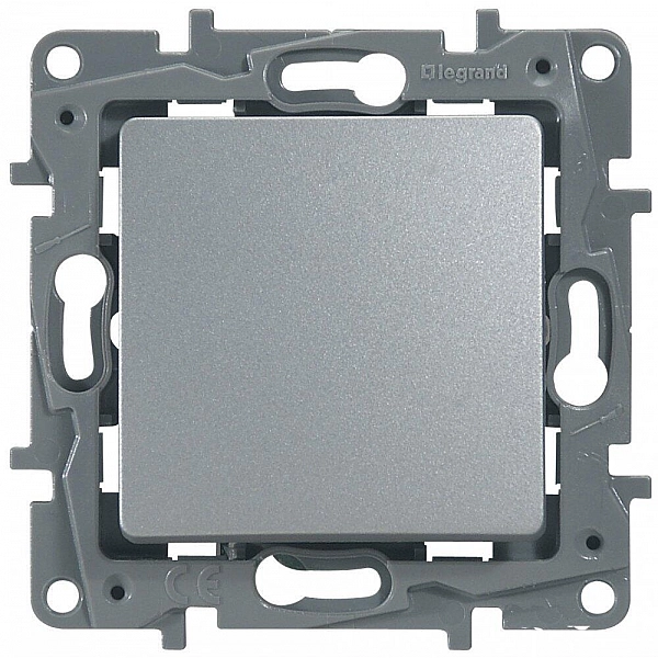 Выключатель Legrand Etika 672401 1 клавиша алюминий