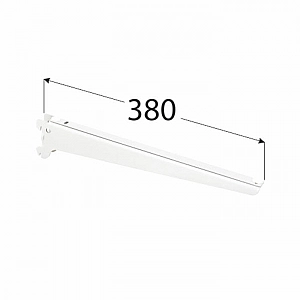 Кронштейн Domax WSK 380b одинарный усиленный 380 белый левый+правый. Изображение - 1