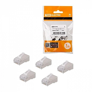 Разъем для кабеля TDM Electric SQ0561-0025 кат.5Е RJ-45 FTP 8P8C 5 шт. Изображение - 1