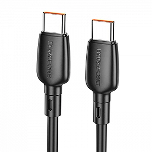 Кабель Borofone BX93 Type-C - Type-C 100W черный 1 м. Изображение - 1