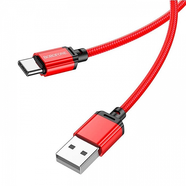 Кабель Borofone BX93 Type-C - USB красный 1 м