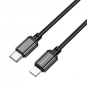 Кабель Borofone BX87 Lightning-Type-C 20W 1 м черный. Изображение - 1