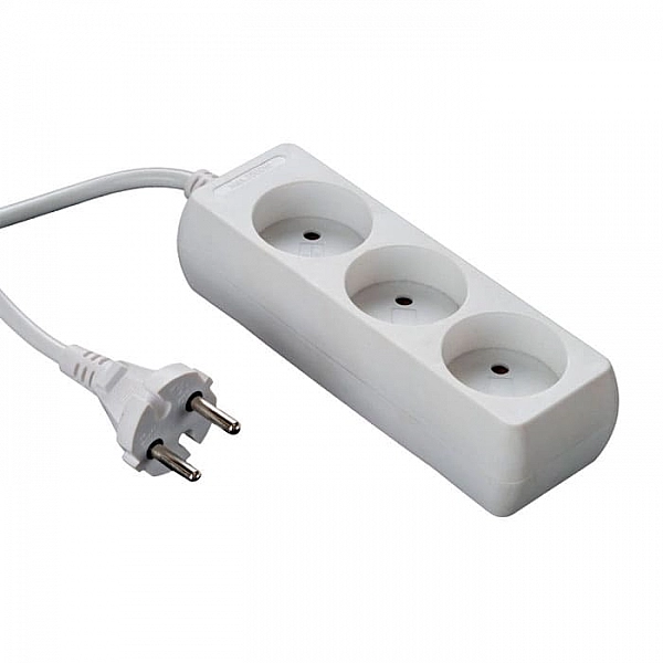 Удлинитель TruEnergy Home 15001 3 гнезда без заземления 16А бытовой 1.5 м