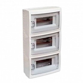 Бокс Bylectrica КНО-36Д 8 модулей открытой установки с дверцей